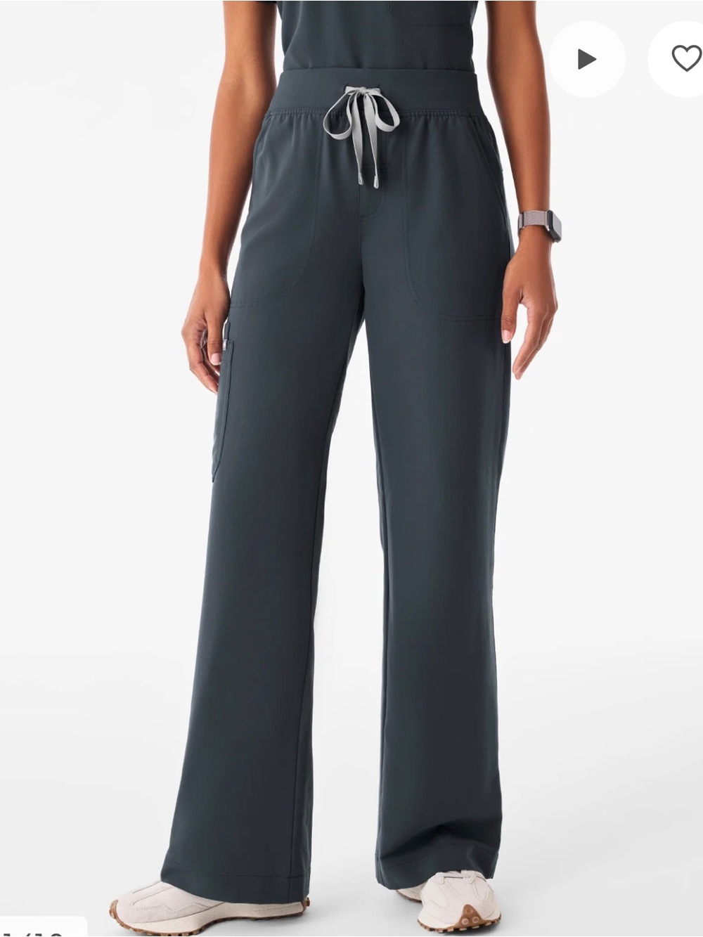 Figs Wide Leg Dark Harbor Scrubs Size Small Long NWT